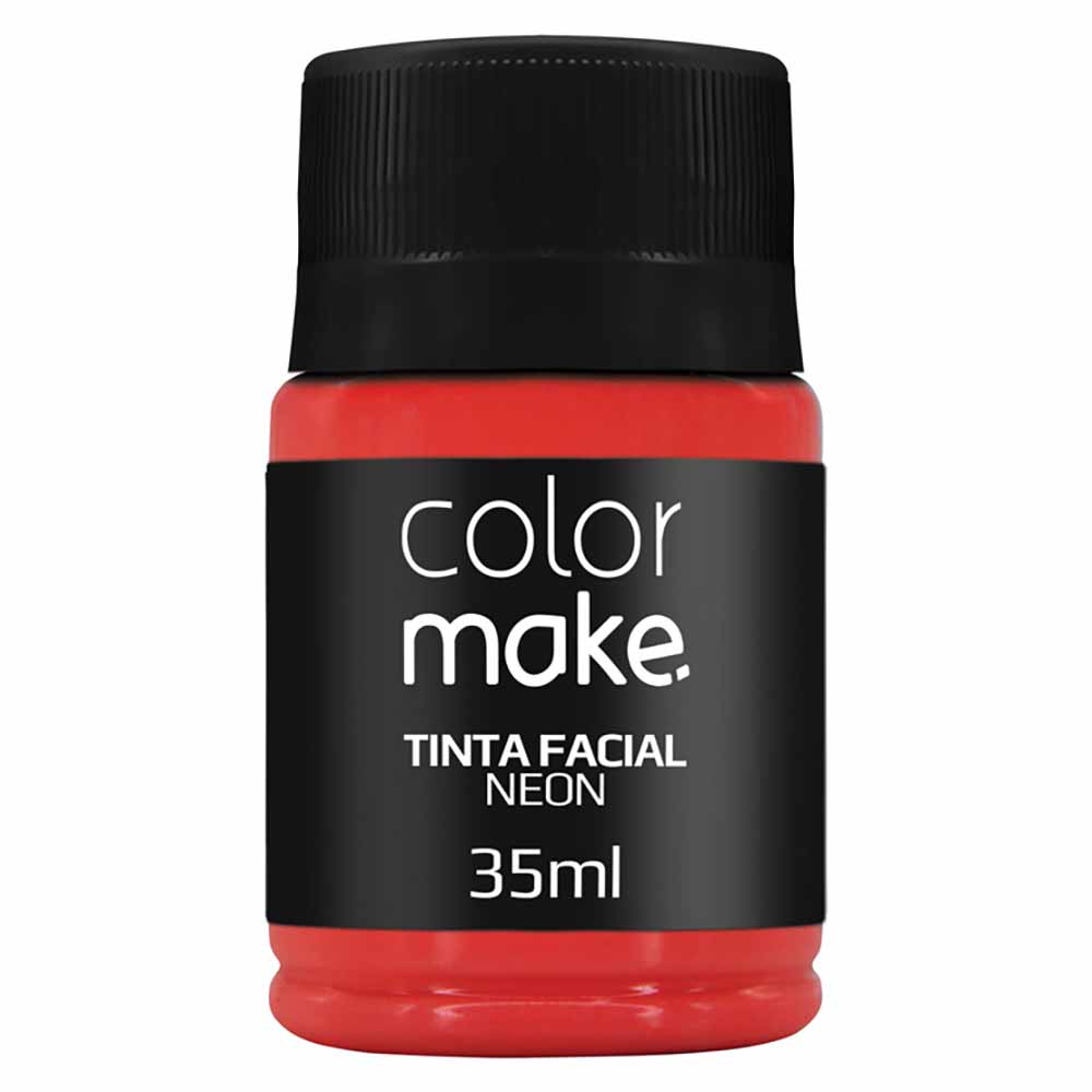 Tinta facial Neon Colormake - Com 12 unidades(6 cores sortidas)